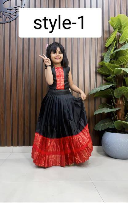 NEW LAUNCING 3 STYLE WEARING silk  Kids fashion distributors